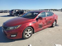 KIA Optima salvage cars for sale: 2015 KIA Optima LX