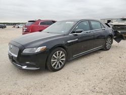 Lincoln Continental salvage cars for sale: 2019 Lincoln Continental