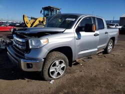 Toyota Tundra salvage cars for sale: 2017 Toyota Tundra Crewmax SR5