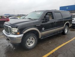 Salvage cars for sale from Copart Woodhaven, MI: 2000 Ford Excursion Limited