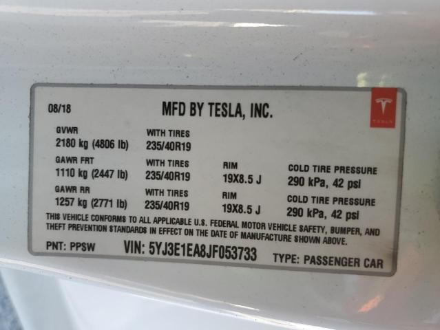 2018 Tesla Model 3