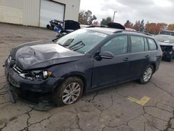 Volkswagen Golf salvage cars for sale: 2015 Volkswagen Golf Sportwagen S