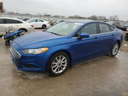 Salvage cars for sale from Copart Kansas City, KS: 2017 Ford Fusion SE