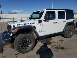 Jeep Wrangler salvage cars for sale: 2021 Jeep Wrangler Unlimited Rubicon 4XE