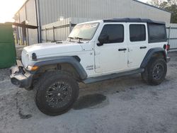 Jeep Wrangler salvage cars for sale: 2018 Jeep Wrangler Unlimited Sport