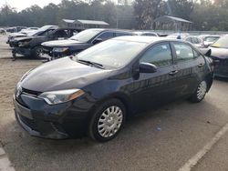 Toyota Corolla salvage cars for sale: 2015 Toyota Corolla L