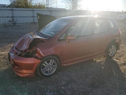 Salvage cars for sale from Copart Appleton, WI: 2008 Honda FIT Sport