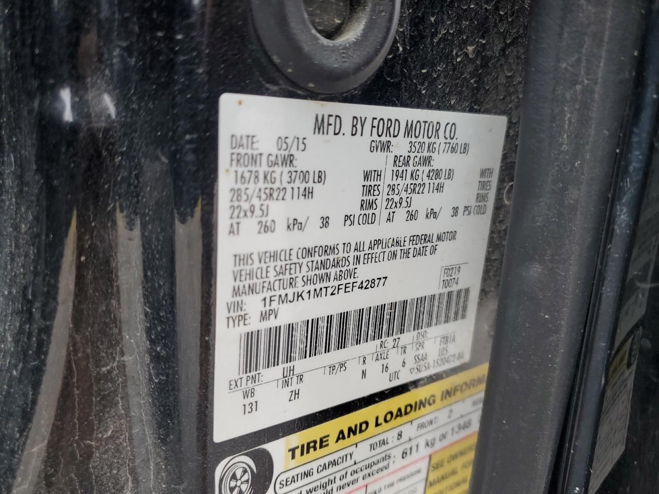 2015 Ford Expedition el Platinum