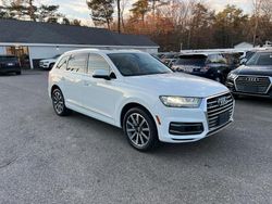 Salvage cars for sale from Copart North Billerica, MA: 2017 Audi Q7 Premium Plus