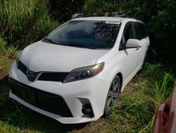 Toyota salvage cars for sale: 2019 Toyota Sienna SE