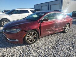 Chrysler 200 salvage cars for sale: 2015 Chrysler 200 Limited