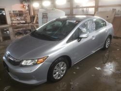 Honda Civic salvage cars for sale: 2012 Honda Civic LX