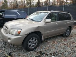 Toyota Highlander salvage cars for sale: 2004 Toyota Highlander Base