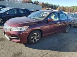 Honda Accord salvage cars for sale: 2016 Honda Accord LX