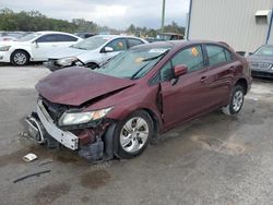 Honda Civic salvage cars for sale: 2015 Honda Civic LX