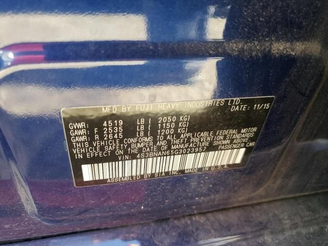 2016 Subaru Legacy 2.5I Limited