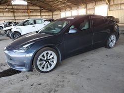 Tesla salvage cars for sale: 2022 Tesla Model 3