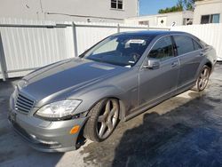 Mercedes-Benz s-Class salvage cars for sale: 2012 Mercedes-Benz S 550 4matic