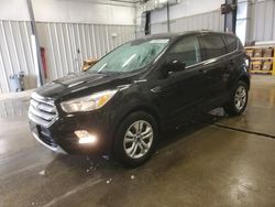 Ford salvage cars for sale: 2017 Ford Escape SE