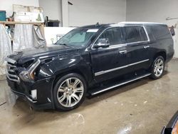 Cadillac Escalade salvage cars for sale: 2017 Cadillac Escalade ESV Premium Luxury