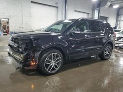 Ford Explorer salvage cars for sale: 2019 Ford Explorer Sport