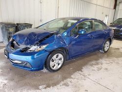 Honda Civic salvage cars for sale: 2013 Honda Civic LX