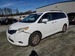 Toyota Sienna xle salvage cars for sale: 2011 Toyota Sienna XLE