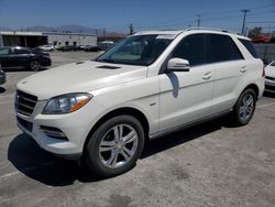 Mercedes-Benz m-Class salvage cars for sale: 2012 Mercedes-Benz ML 350 4matic