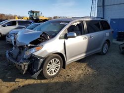 Salvage cars for sale from Copart Windsor, NJ: 2017 Toyota Sienna XLE