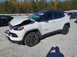 Jeep Compass salvage cars for sale: 2022 Jeep Compass Limited