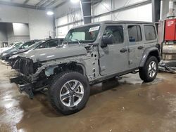 Jeep Wrangler salvage cars for sale: 2022 Jeep Wrangler Unlimited Sahara