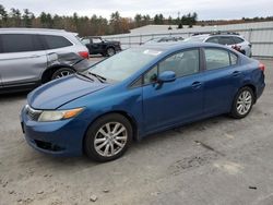 Honda Civic salvage cars for sale: 2012 Honda Civic EX