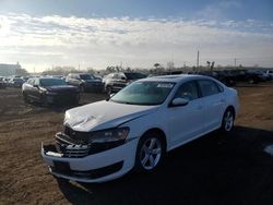 Volkswagen salvage cars for sale: 2012 Volkswagen Passat SE