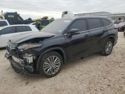 Toyota Highlander salvage cars for sale: 2022 Toyota Highlander Platinum