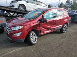 Ford salvage cars for sale: 2021 Ford Ecosport Titanium