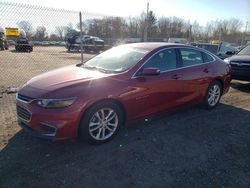 Chevrolet Malibu salvage cars for sale: 2017 Chevrolet Malibu LT