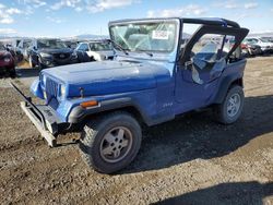 Jeep Wrangler salvage cars for sale: 1995 Jeep Wrangler / YJ S