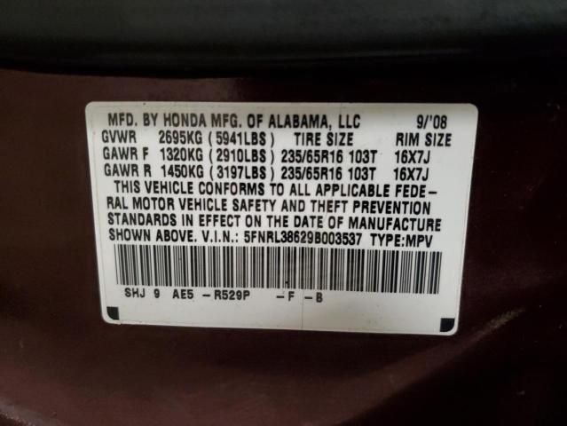 2009 Honda Odyssey EXL