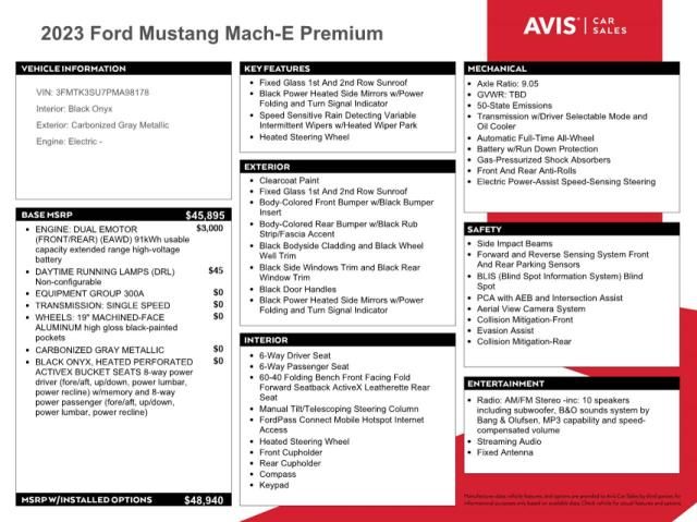 2023 Ford Mustang MACH-E Premium