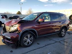 Honda Pilot salvage cars for sale: 2018 Honda Pilot EXL