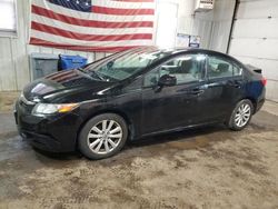 Honda Civic salvage cars for sale: 2012 Honda Civic EX