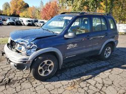 Chevrolet Tracker salvage cars for sale: 2002 Chevrolet Tracker ZR2