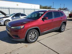 Jeep salvage cars for sale: 2019 Jeep Cherokee Latitude Plus