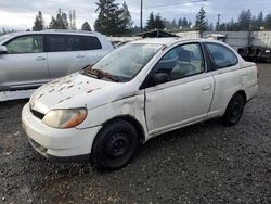 Salvage cars for sale from Copart Graham, WA: 2001 Toyota Echo