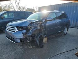 Toyota Highlander salvage cars for sale: 2013 Toyota Highlander Base