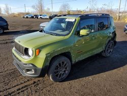 Jeep salvage cars for sale: 2016 Jeep Renegade Latitude