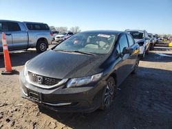 Honda Civic salvage cars for sale: 2015 Honda Civic EX