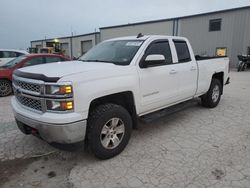 Chevrolet Silverado k1500 lt salvage cars for sale: 2015 Chevrolet Silverado K1500 LT