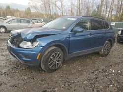 Volkswagen salvage cars for sale: 2020 Volkswagen Tiguan SE