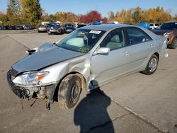 Toyota Camry salvage cars for sale: 2002 Toyota Camry LE